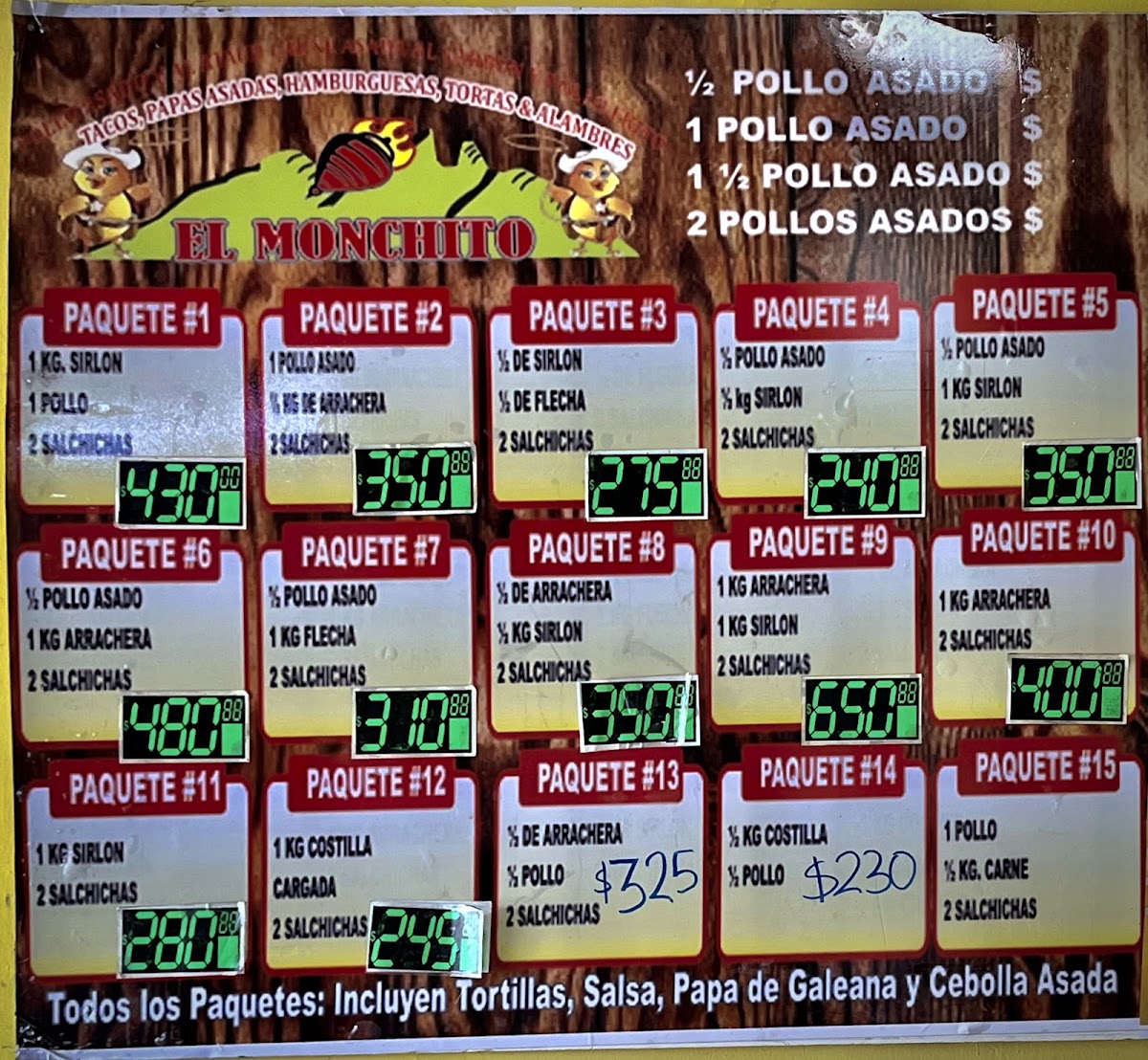 El Monchito Menu - Image 2
